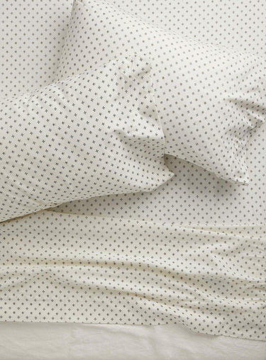 Arabesque organic cotton flannel sheet set